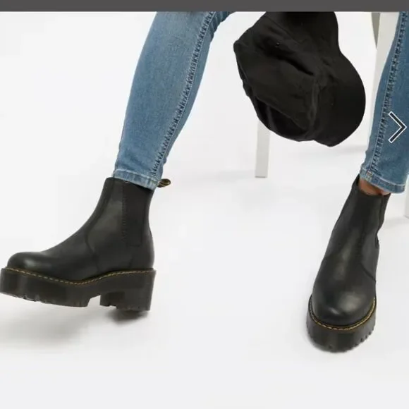 Dr. Martens Rometty Wyoming Leather Platform Chelsea Boots - Women's Size 10 - Picture 7 of 8